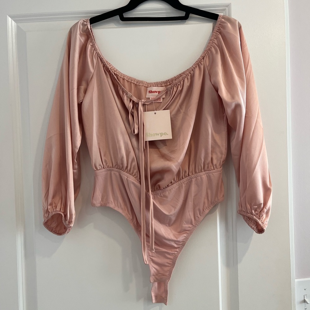 Pale pink body suit NEW